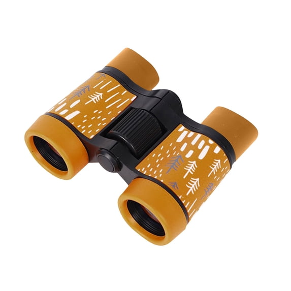 Kids Binoculars, Zzbeans Compact Shock-Resistant Toy Binoculars, Real Magnification Outdoor Exploration Gifts for Boys Girls 4+ Years Old, Orange