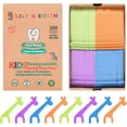 thumbnail image 1 of Kids Biodegradable Dental Floss Picks 200 Counts, Fluoride Free, Plant Based Material, Fun Animal Flossing Sticks, Ultra Sturdy Thread, Zero Waste Package (Unflavored), 1 of 4