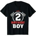 thumbnail image 1 of Kids Birthday Boy 2 Two Race Car 8nd Birthday Racing Car Driver T-Shirt, 1 of 3