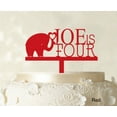 thumbnail image 1 of "Kids Birthday Cake Topper Personalized Red Cake Topper Color Option Available 5""-7"" Inches Wide", 1 of 1