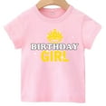 thumbnail image 1 of Kids Birthday Print Tshirt, BIRTHDAY GIRL/PINK, L, 1 of 7