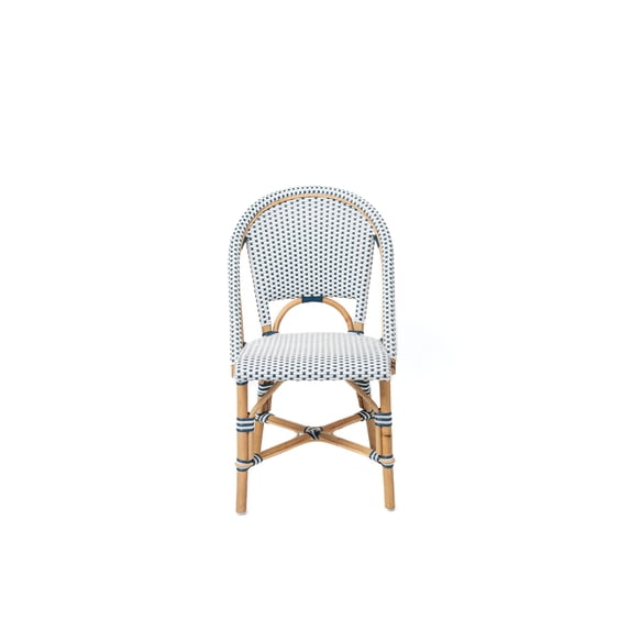 Kids Bistro Rattan Chair Handmade Manau Rattan Child Dining Playroom Seating for Meals, Crafts, Reading Nooks, White