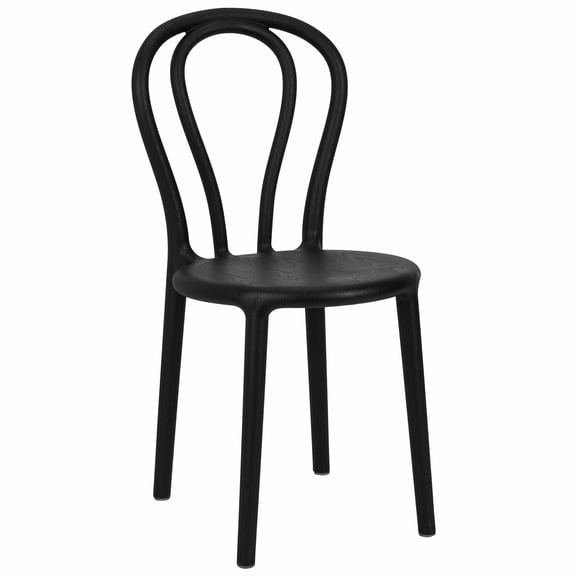 Kids Black Licorice Resin Bentwood Festive Chair by Chivari