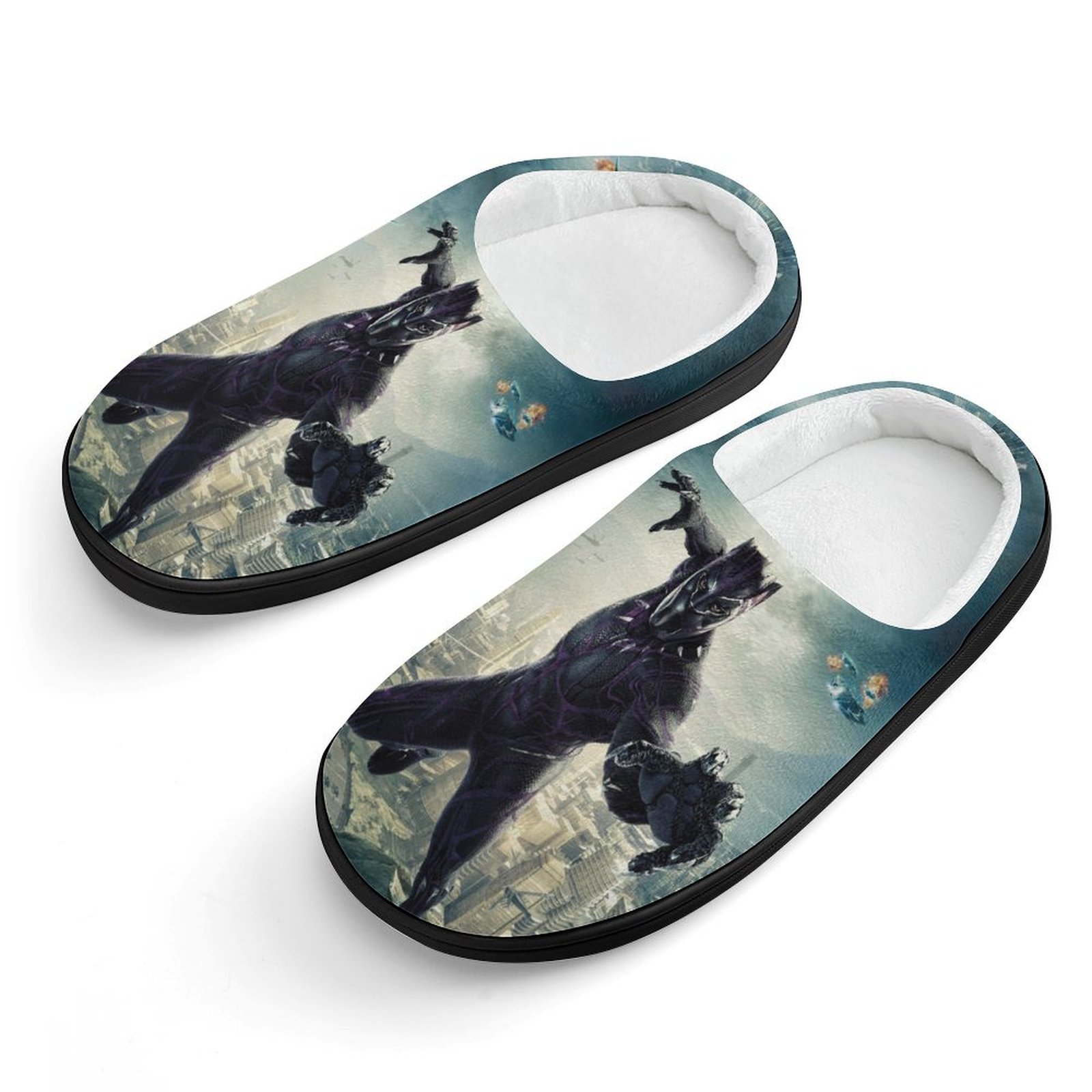 black panther boys slippers