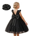 thumbnail image 1 of Kids BlackDress Girls Ruffle Sleeveless Formal Dresses for Girls Ball Gown Dresses for Girls Dresses for Teens 5-6 Years, 1 of 5