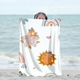 thumbnail image 1 of Kids Blanket Boho Beach Blanket with Sun Print Outdoor Waterproof Picnic Blanket, 1 of 6
