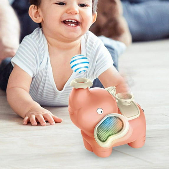 Baby Hover Ball Toy, Walking Music Light Up Spray Toy, Interactive Blowing Ball Game, Fun Sensory Toy for Toddlers, Outdoor Indoor Play Gift for Boys Girls, Kids Party Toy