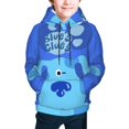 thumbnail image 1 of Kids Blue'S Clues Hooded Sweatshirt 3D Pullover Hoodie for Girls Boys with Pocket, 1 of 8