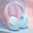 thumbnail image 1 of Kids Bluetooth 5.2 Headphones with LED Cat Ears (85/94dB Volume Limit & 100H Play Time) Foldable Wireless/Wired Headset with 3.5mm Cable for School/Travel - Blue, 1 of 6