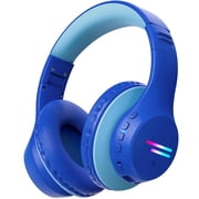 Mpow Kids Headphones Wireless, Kids Headsets with Microphones & Colorful LED Lights, 74/85/94dB Safe Volume, 90H Playtime, Fast Charging, Over Ear Toddler Headp