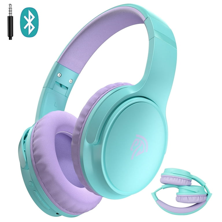 Kids Bluetooth Headphones for Kids/Boys/School, BROUJOY Foldable Kids  Wireless Headphones with Microphone,85/93dB Safe Volume,Adjustable  Headband,50H