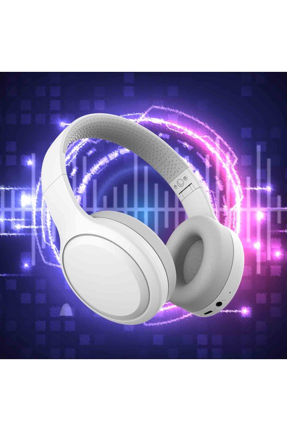 Kids Bluetooth Headphones, Wireless Headphones with HD ANC Microphone, 50 Hours Playtime, Safe Volume, Type C Fast Charging, Foldable On-Ear Headphones for Children/Teens/Smart Device,White