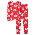 thumbnail image 1 of Boys 2-Piece Bluey Red With Hearts Snug Fit Top & Pants Pajama Set Size 4, 1 of 2