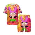 Kids Bob's Burgers Louise Pajama Set Kids Cartoon Tee Shirt And Short
