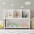 thumbnail image 1 of Kids Bookcase with 4 Compartments, Storage Book Shelf, Storage Display, Rack,Toy Organizer for Children's Room, Playroom, Nursery, 1 of 7
