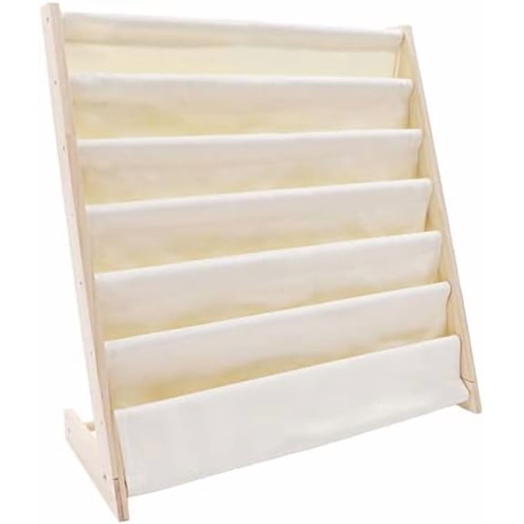 Kids Bookshelf 6 Layers, Kids Book Rack Storage Shelves, Large Book Display Kids Book Toys Organizer Sling Bookshelf for Bedroom Playroom Classroom$$Home Decor, Kitchen, & Other
