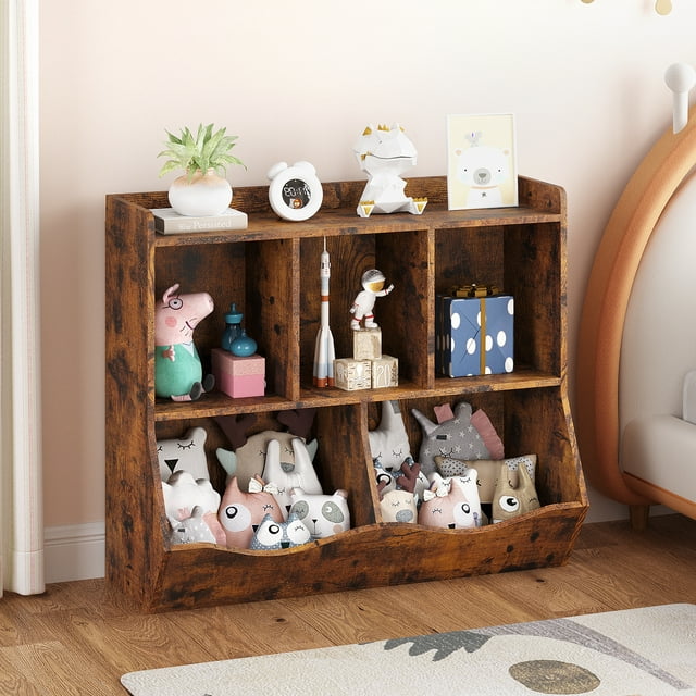 Kids Bookshelf and Bookcase Toy Storage Multi Shelf with Cubby