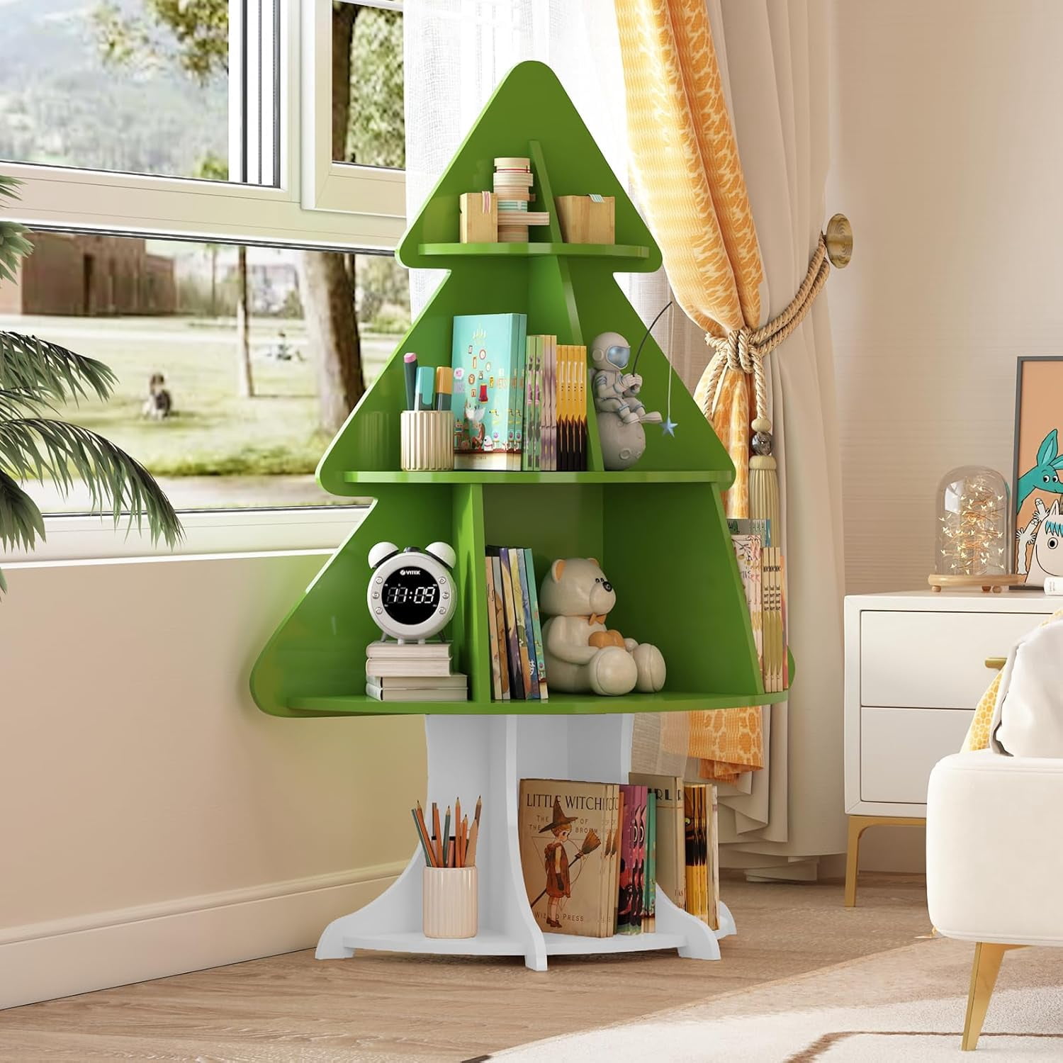 Kids Bookshelf Toddler Bookcase Tier Baby Book Rack Children Toy ...