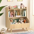 Kids Bookshelf and Toy Storage 3Tier Wooden Bookcase Baby Book and Toy