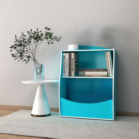 Kids Bookshelf, Toy Storage Organizer, Bookcase Footboard, Children's Toy Storage Cubby, Storage Organizer For Children's Room, Playroom, Hallway, Kindergarten