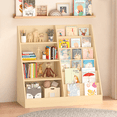 thumbnail image 1 of Kids Bookshelf and Toy Storage Organizer, 4 Tier Wooden Kids Book Shelf with Bookcase Display Stand for Classroom, Playroom, Nursery, 1 of 8