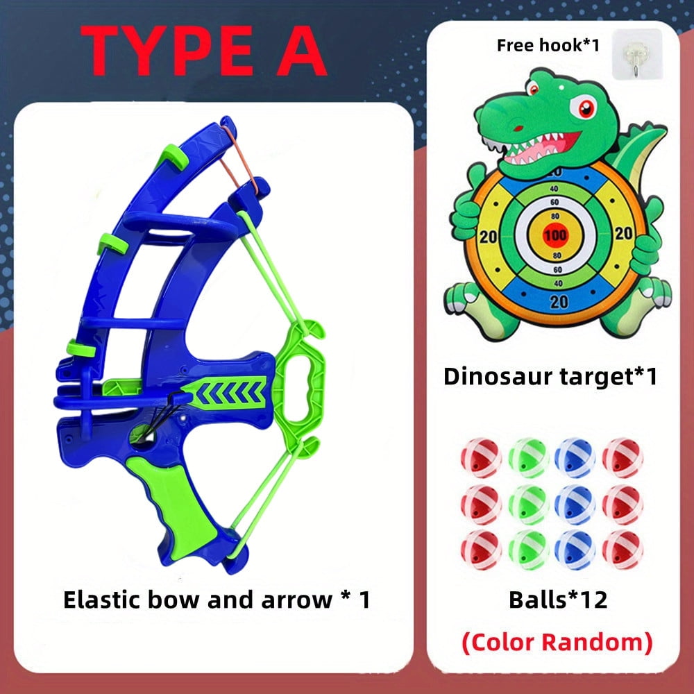 Kids Bow & Arrow Set with Large Dart Board & Sticky Balls Perfect for