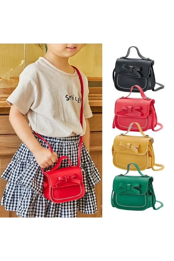 Kids Bow Bag Girls Mini Lovely Cute Baby Purses Children Handbags Shoulder Bags