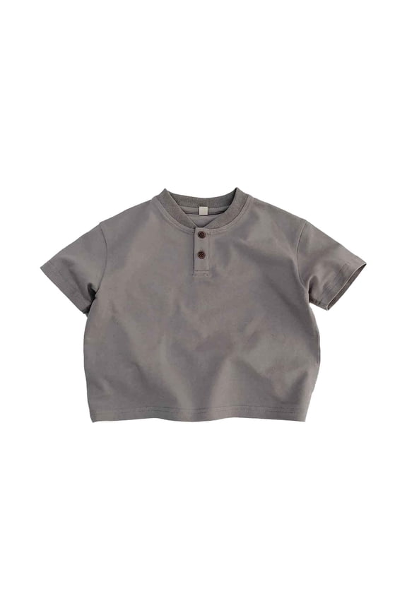 Kids Boy Clothes Comfortable Kids Short Sleeve Shirts for Boys Grey Shirts Boys Tee Shirts 6T Summer Clothes Boy