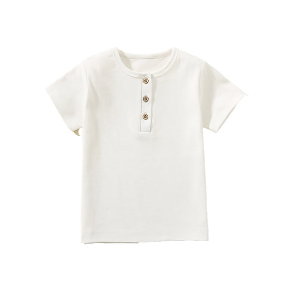Kids Boy Clothes Soft Boys Short Sleeve T Shirts White Tees Toddler Tee Shirts 4T Boy Pajamas