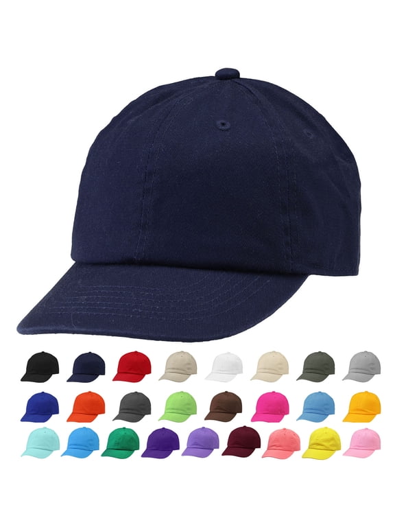 Kids Boy Girl Baseball Cap Hat Soft Cotton Lightweight Adjustable Size for 2-5 Years Navy