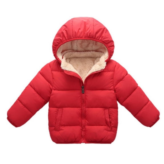 Kids Boy Girl Outwear Coat Winter Warm Hooded Puffer Lightweight Water-Resistant Packable Puffer Jacket Coat