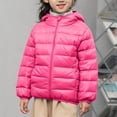 thumbnail image 1 of Kids Boy Girl Winter Hooded Puffer Jackets Coats Light Weight Padded Outerwear Reversible Jacket Weather Resistant Quilted Down Coat for Boys and Girls, 1 of 6