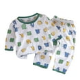 thumbnail image 1 of Kids Boy Pajamas Set Cartoon Pullover Top With Shorts Toddler Nightgown Summer Toddler Boys Pajamas 5-6 Years, 1 of 3