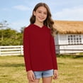 thumbnail image 1 of Kids Boy Rash Guard Long Sleeve Swim Shirts Quick Dry Girls Sun Shirt 5-6 Years, 1 of 5