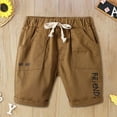 thumbnail image 1 of Kids Boy Shorts Loose Fit Casual Letter Print Straight Leg Regular Shorts Boy Summer Clothes Boys 6-7 Years Clothes Boys Clothes, 1 of 4
