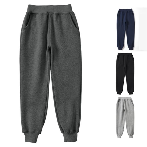 Kids Boy Sweatpants Lightweight Kids Joggers with Pockets Soft Sweatpants 6-7 Years