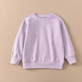 thumbnail image 1 of Kids Boy Sweatshirt Long Sleeve Purple Sweatshirt Girls Crewneck Pullover Tops Fall Clothes Toddler Girl Clothes 9-10 Years, 1 of 7