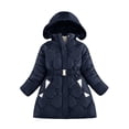 thumbnail image 1 of Kids Boy Winter Coat,Boys Puffer Coat with Pocket Zip up Winter Hoodies Coat Solid Long Sleeve Windproof Outwear Windbreaker Ski Jacket Boys Winter Coat Size 7-8 Years, 1 of 4