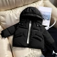 thumbnail image 1 of Kids Boy Winter Coat,Boys Puffer Coat with Pocket Zipper Winter Hoodies Coat Solid Long Sleeve Windproof Children Padded Coats Boys Winter Coat Size 6-7 Years, 1 of 8