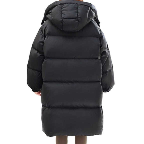 Kids Boy Winter Coat,Kids Puffer Coat With Pocket Zipper Winter Hoodies Coat Solid Color Long Sleeve Children Padded Coats Boys Jackets Size 7-8 Years