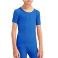 thumbnail image 1 of Kids Boy's Compression Shirts Child's Quick Drying Sports Undershirts Short Sleeve Baselayer Tee Tops, 1 of 5