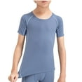 thumbnail image 1 of Kids Boy's Compression Shirts Child's Quick Drying Sports Undershirts Short Sleeve Baselayer Tee Tops, 1 of 8