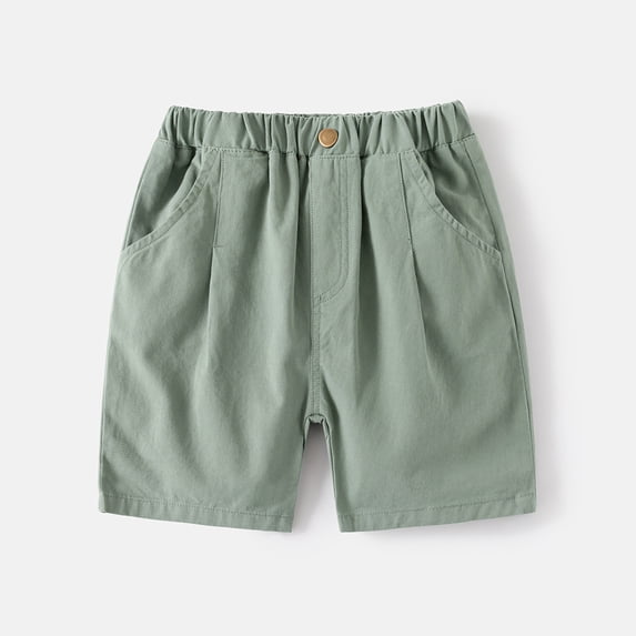 Kids Boy's Summer Army Green Breathable Kids Basketball Shorts Summer Clothes 4T