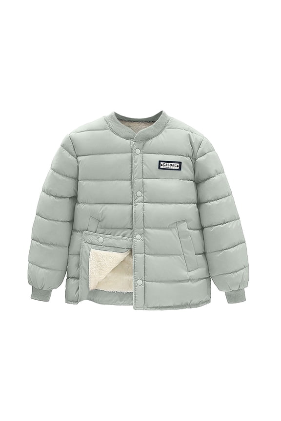 Kids Boy's Winter Coat Lined Waterproof Jacket Hood Kids Winter Jacket Parka Outerwear Kids Jacket Coats for Boys Heavyweight Quilted Parka Jacket