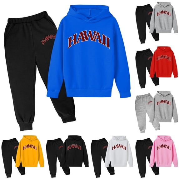 Kids Boys Activewear Sets 2 Piece Set Long Sleeve And Pants Sweatpants And Sweatshirt Set Recreation Winter Outfit Boys Clothes Size 4-5 Years