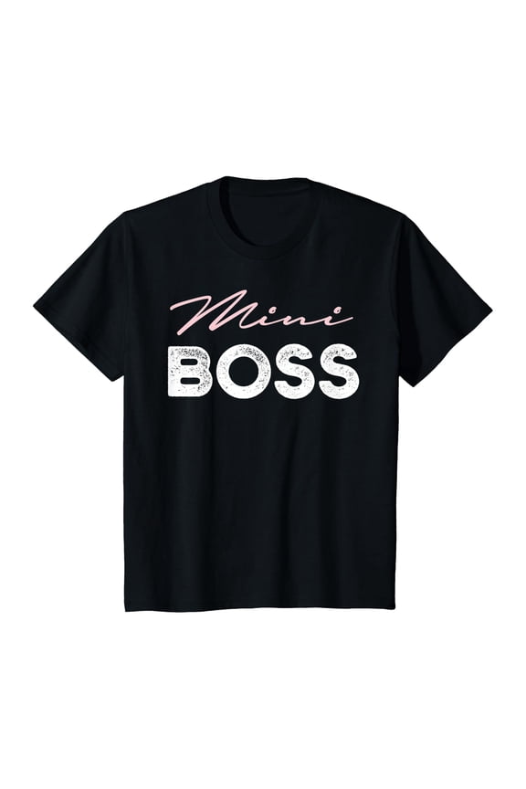 Kids Boys And Girls Mini Boss T-Shirt