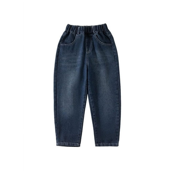 Kids Boys Baggy Jeans Blue Jeans Jeans Loose Wide Leg Pants Trousers Baggy Denim Boys Outfits Size 14-15 Years