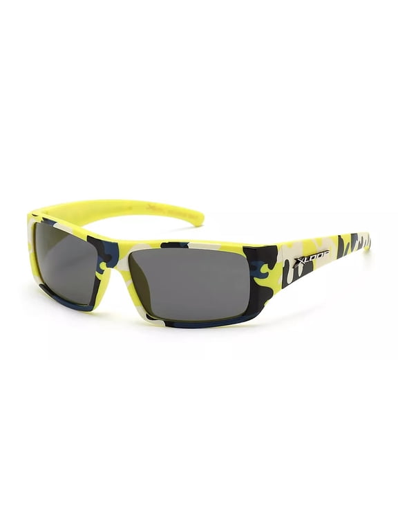 Kids Boys Baseball Cycling Sport Wrap Sunglasses Children Camouflage Glasses