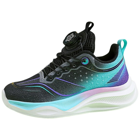 Kids Boys Basketball Shoes High Top Slip On Sneakers Toddler Breathable Non Slip Athletic Tennis Shoes