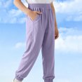 thumbnail image 1 of Kids Boys Breathable Joggers Elastic Waist Patch Detail Athletic Track Pants for Running Sports School Playwear, 5T-16Y, 1 of 6